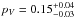 \hbox{$p_V=0.15^{+0.04}_{-0.03}$}