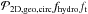 \hbox{${\cal P} _{\rm 2D,geo,circ} f_{\rm hydro} f_{\rm t}$}