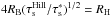 \hbox{$4R_{\rm B}(\taus^{\rm Hill}/\taus^*)^{1/2}=R_{\rm H}$}