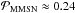 \hbox{${\cal P}_{\rm MMSN}\approx 0.24$}