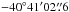 \hbox{$-40^\circ41'02\farcs6$}