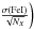 \hbox{$\frac{\sigma({\rm FeI})}{\sqrt{N_{X}}}\bigg)$}