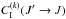 \hbox{$C^{(k)}_{\rm I}(J' \to J)$}