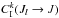 \hbox{$C^{k}_{\rm I}(J_l \to J)$}