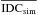 \hbox{$\overline{{\rm IDC}_{\rm sim}}$}