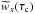 \hbox{$\widetilde{w}_{x}(\tau_{\rm c})$}