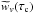 \hbox{$\widetilde{w}_{v}(\tau_{\rm c})$}