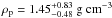\hbox{$\rho_{\rm p}=1.45_{-0.48}^{+0.83}~\rm g\;cm^{-3}$}