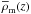 \hbox{$\overline{\rho}_{\rm m}(z)$}