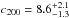 \hbox{$c_{200}=8.6_{-1.3}^{+2.1}$}