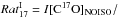 \hbox{${\it Rat}^{\rm I}_{17}=I[\rm C^{17}O]_{\rm NOISO}/$}