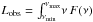 \hbox{$L_{\rm obs} = \int_{\nu_{\rm min}}^{\nu_{\rm max}} \! \nu\,F(\nu)$}