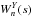 \hbox{$W^{Y}_{n}(s)$}