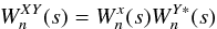 \begin{equation} \label{eq:crossw} W^{XY}_{n}(s) = W^{x}_{n}(s)W^{Y*}_{n}(s) \end{equation}