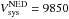\hbox{$V_{\rm sys}^{\rm NED}=9850$}