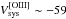 \hbox{$V_{\rm sys}^{\rm [OIII]}\sim-59$}