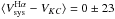 \hbox{$\langle V_{\rm sys}^{\rm H\alpha}-V_{KC}\rangle= 0 \pm 23$}