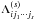 \hbox{$\Lambda_{ij_1\cdots j_s}^{(s)}$}