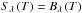 \hbox{$S_{\lambda}\left(T\right)=B_{\lambda}\left(T\right)$}