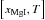 \hbox{$\left[x_{\rm MgI},T\right]$}