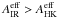 \hbox{$A_{\rm IR}^{\rm eff} > A_{\rm HK}^{\rm eff}$}