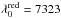 \hbox{$\lambda_0^{\rm red}=7323$}