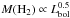 \hbox{$M({\rm H_2}) \propto L_{\rm bol}^{0.5}$}