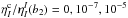 \hbox{$\eta_I^{\rm c}/\eta_I^I(b_2)=0,10^{-7},10^{-5}$}