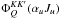 \hbox{$\Phi^{KK'}_Q(\alpha_u J_u)$}