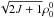 \hbox{$\sqrt{2J+1}\rho^0_0$}