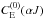 \hbox{$C_{\rm E}^{(0)}(\alpha J)$}