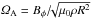 \hbox{$\Om_{\rm A}=B_\phi/\!\!\sqrt{\mu_0 \rho R^2}$}