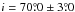 \hbox{${i} = 70\fdg0\pm 3\fdg0$}