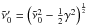 \hbox{$\tilde{\nu}'_0 = \left( \tilde{\nu}_0^2-\frac{1}{2}\gamma^2 \right)^\frac{1}{2}$}