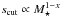 \hbox{$s_\text{cut} \propto M_\star^{1-x}$}