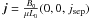\hbox{${\vec {j}} = \tfrac{B_{0}}{\mu L_{0}}(0,0,j_{\rm sep})$}