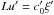 \hbox{$L u' = c_0' \xi'$}