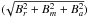 \hbox{$(\!\sqrt{B_r^2 + B_m^2 + B_a^2})$}