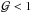\hbox{${\cal G}<1$}