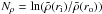 \hbox{$N_{\rho}=\ln(\tilde{\rho}(r_{\rm i})/\tilde{\rho}(r_{\rm o}))$}