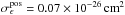 \hbox{$\sigma_{\epsilon}^{\rm pos} = 0.07\times 10^{-26}\,\mathrm{cm^2}$}