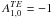 \hbox{$A^{TE}_{ 1, 0}=-1$}
