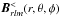 \hbox{${\vec B}^{<}_{rlm}(r,\theta,\phi) $}
