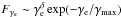 \hbox{$F_{\gamma_{\rm e}}\sim \gamma_{\rm e}^\delta \exp(-\gamma_{\rm e}/\gamma_{\rm max})$}