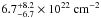 \hbox{$6.7^{+8.2}_{-6.7} \times 10^{22}\ \mathrm{cm^{-2}}$}
