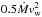 \hbox{$0.5\dot{M}v_\mathrm{w}^2$}