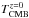 \hbox{$T_{\rm CMB}^{z=0}$}
