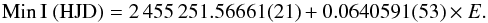 $$ {\rm Min\,I\ (HJD}) = 2\,455\,251.56661 (21) + 0.0640591 (53) \times E. $$
