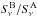 \hbox{$S_{\!\nu}^{\rm B}/S_{\!\nu}^{\rm A}$}