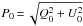 \hbox{$P_0\,{=}\,\sqrt{Q_0^2 + U_0^2}$}